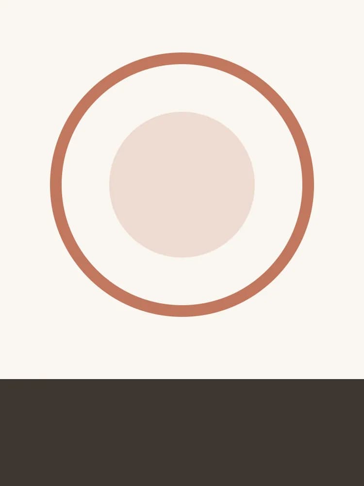 Abstract circular graphic representing the training floor